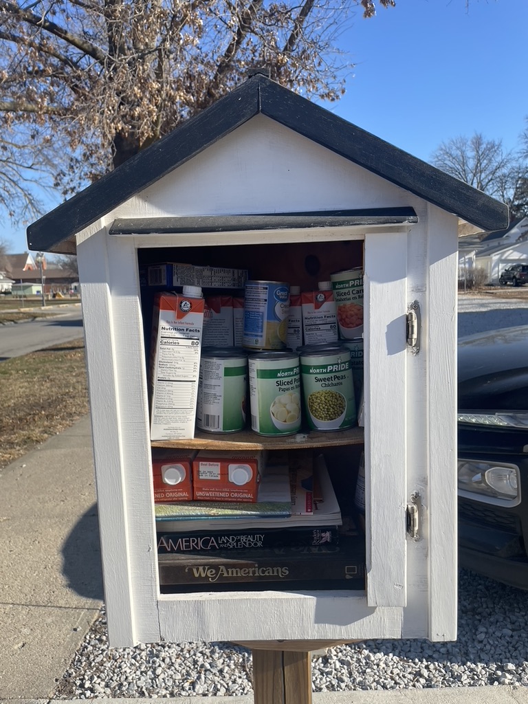 Mini Food Pantry at 12th & Linden Ave